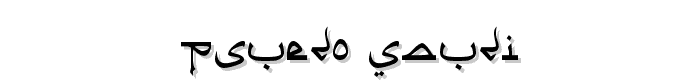 Psuedo Saudi font